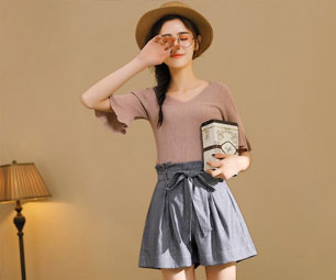 春天想穿出细腰长腿？花苞高腰裤裙来帮你