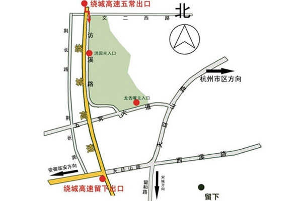 如何抵达洪园